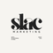 SLAC Marketing logo with text on a white background